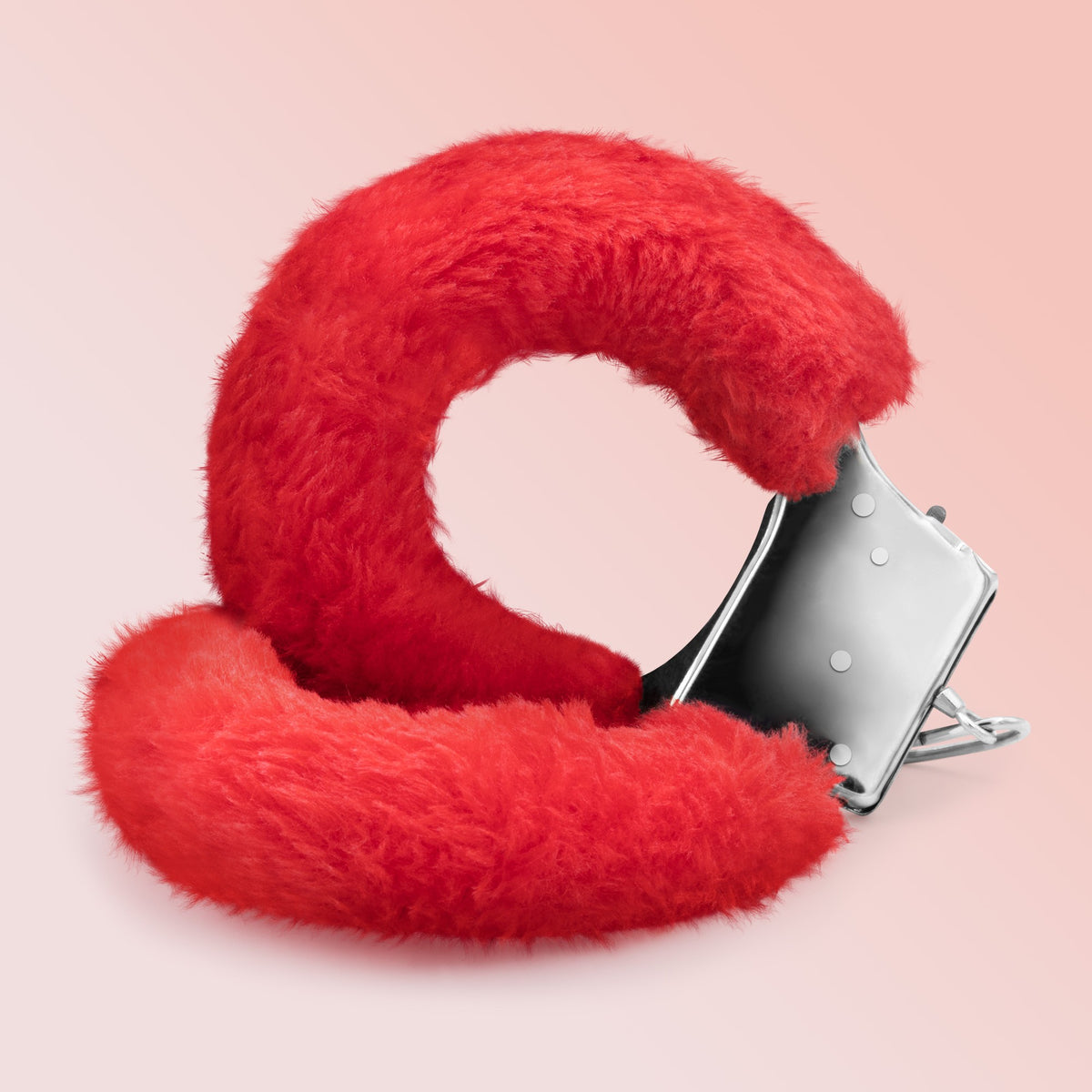Love Cuffs Crushious – Manette in Peluche Nere o Rosse, foto 8