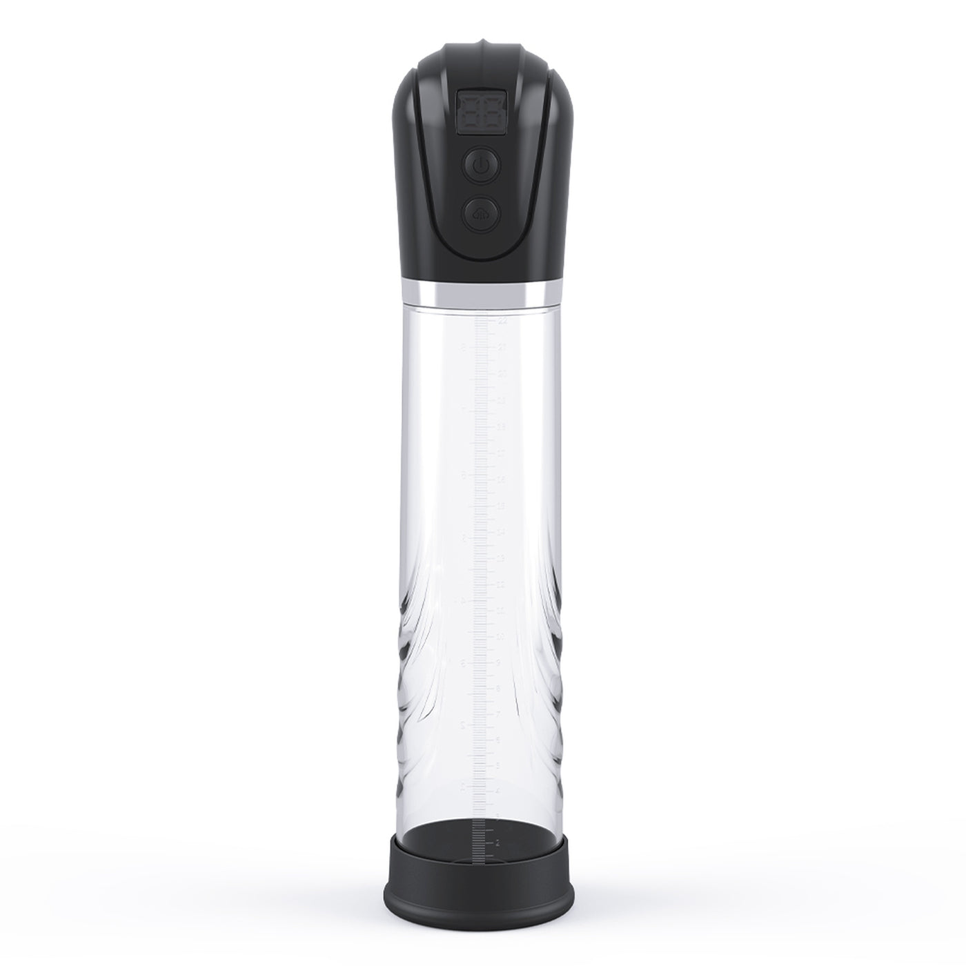 Pompa pene elettrica con incisioni onde e scale misurazione millilitri