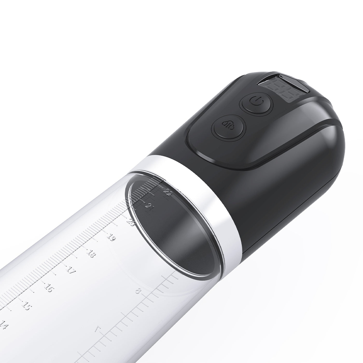 Pompa pene elettrica Go Pump con display LCD e scala graduata trasparente