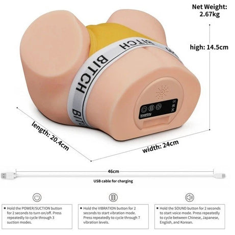 Streetgirl's Sensation Pulse II Masturbatore Ano e Vagina Con Vibrazione e Suzione