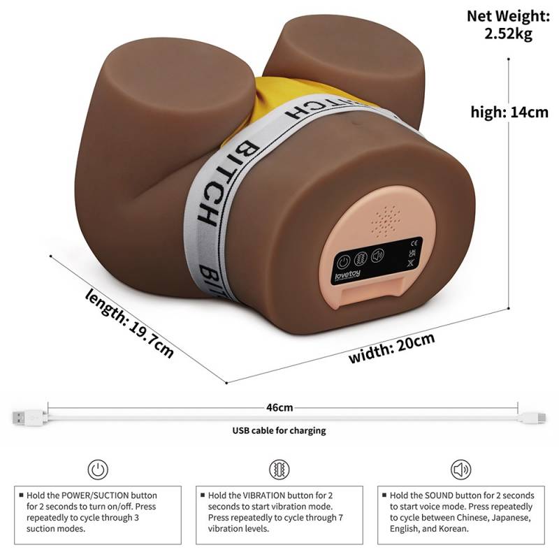 Streetgirl's Sensation Pulse I Ano e Vagina Realistico Con Vibrazione e Suzione