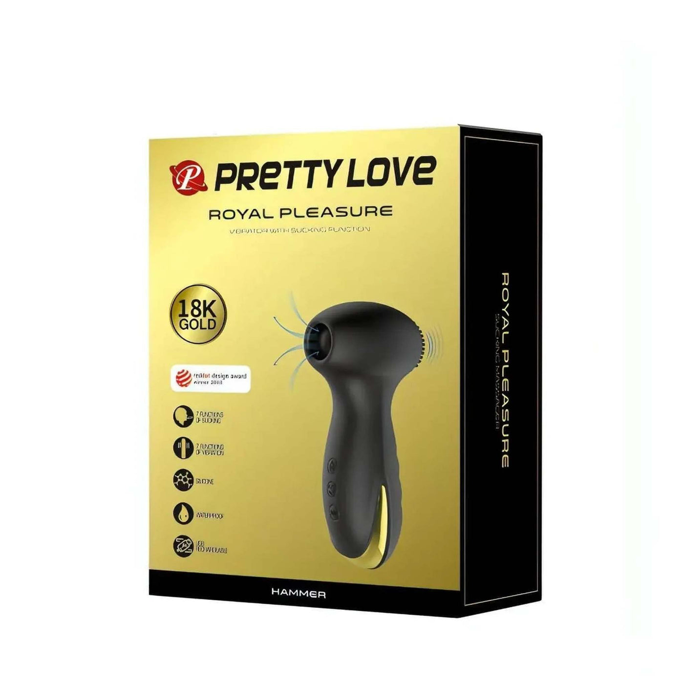 18K Vibratore e Succhiaclitoride in silicone con potente motore