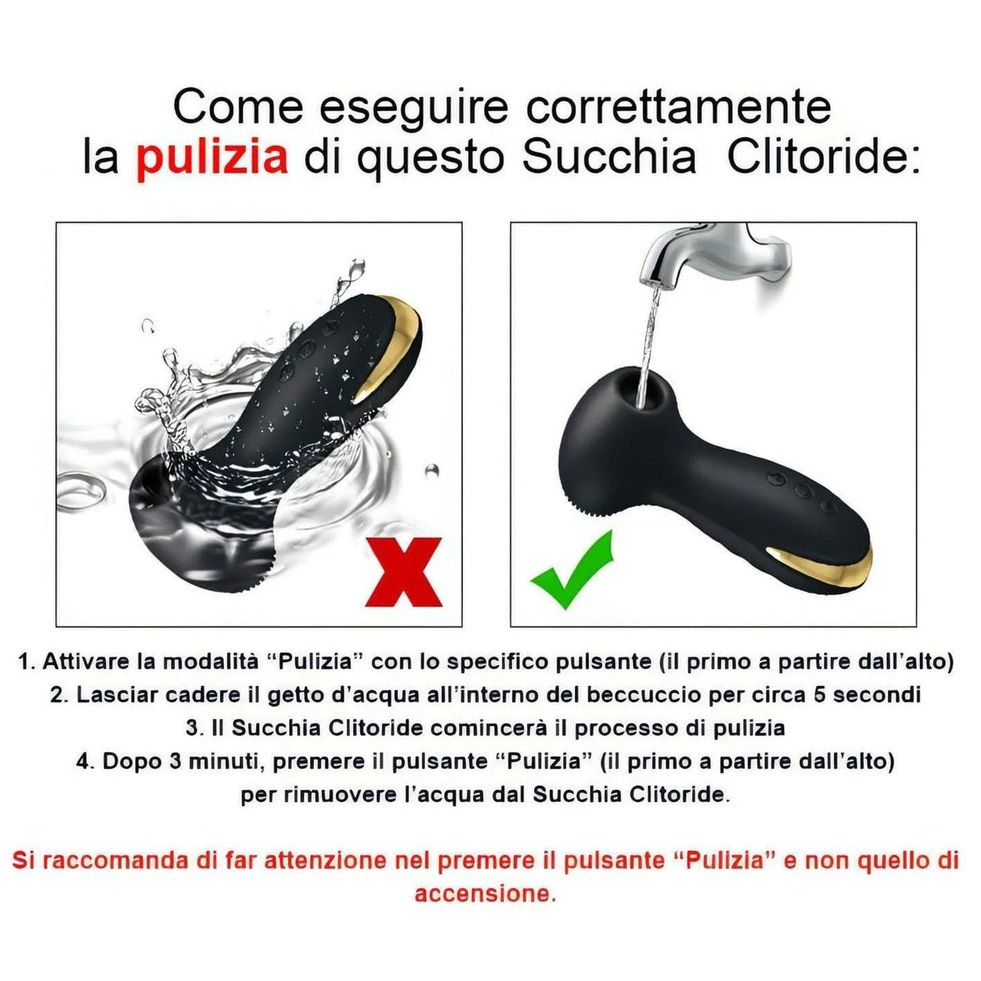 18K Vibratore e Succhiaclitoride in silicone con potente motore