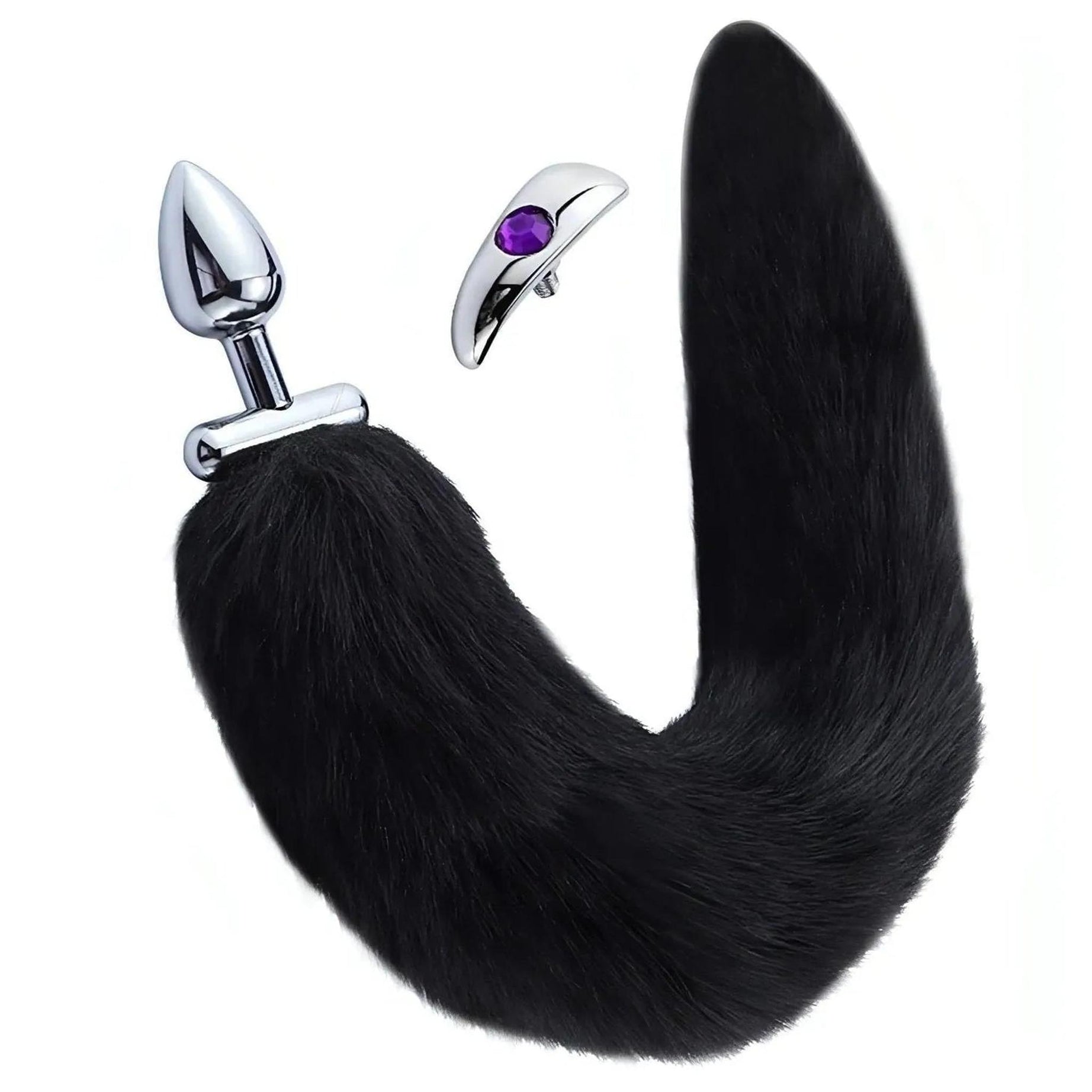 2 in 1 Convertible Fox Tail Plug Coda Bendable e Plug Removibile