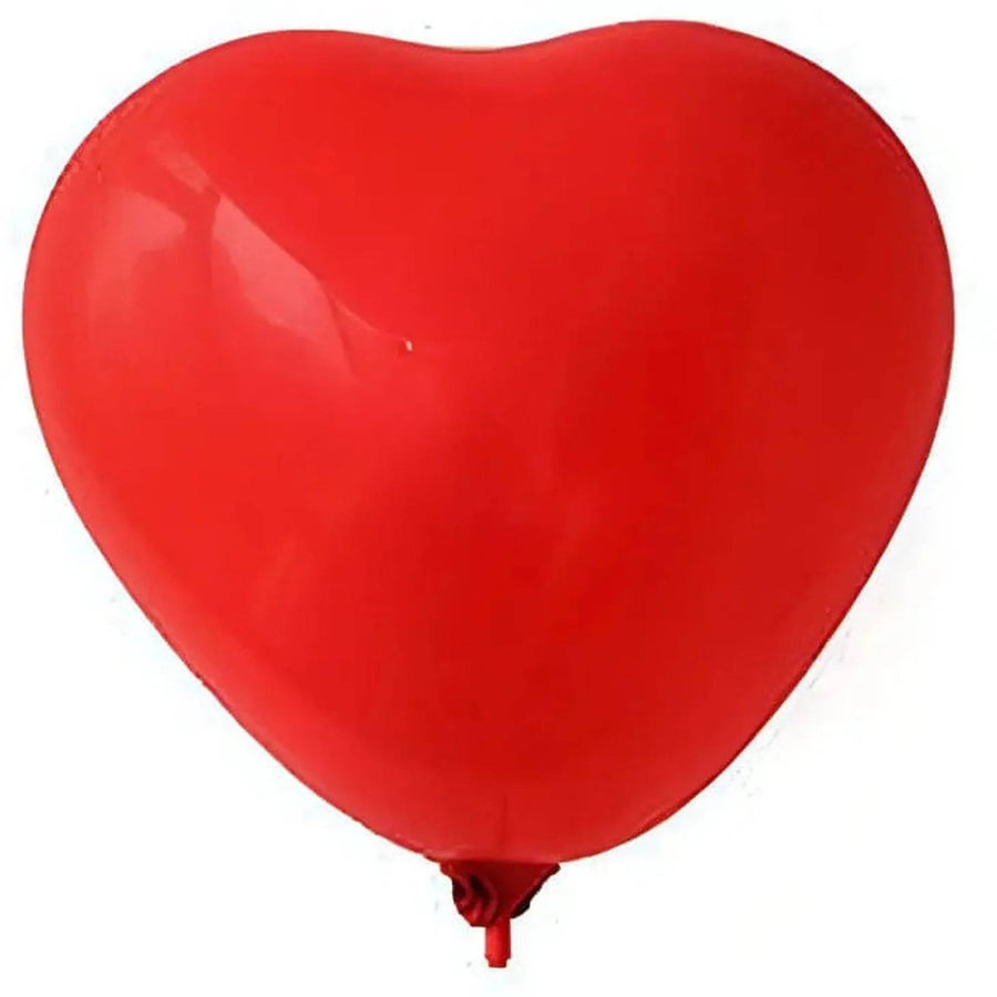 6 globos en forma de corazón