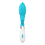 Achelois Vibratore Rabbit in Silicone con 10 vibrazione diverse - Azzurro