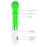 Alida - Ultra Soft Silicone - 10 Speeds - Green