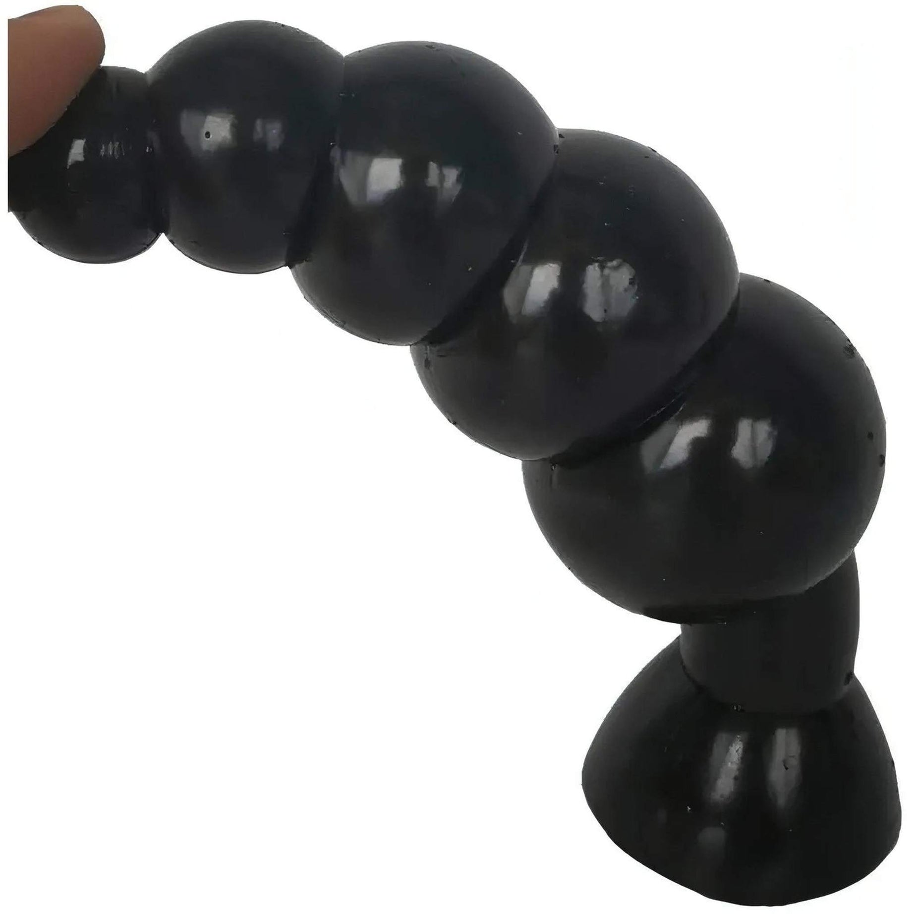 Anal Plug ad Anelli Concentrici - 17cm, Nero