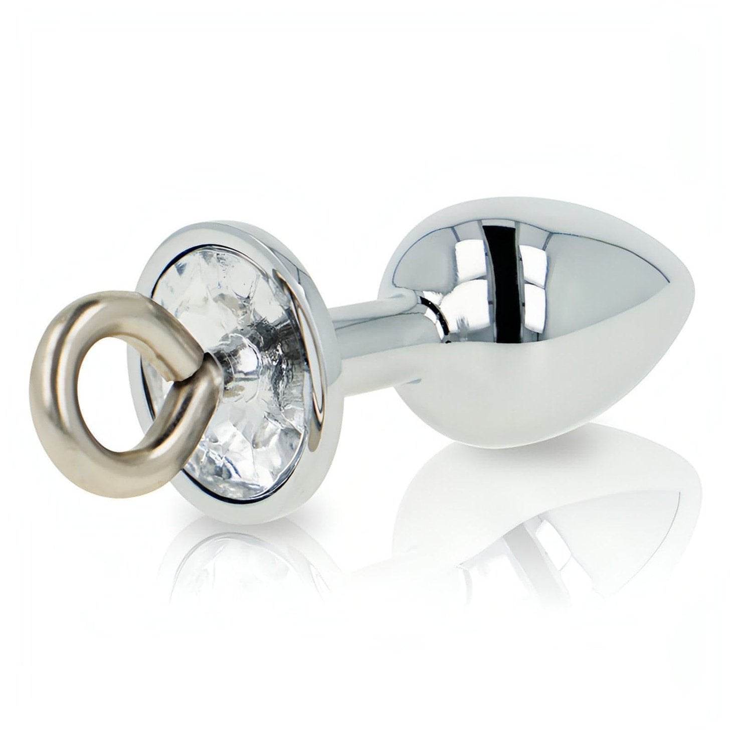 Anal Plug con Diamante e Anello di mantenimento - GoEstasy