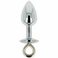 Anal Plug with Diamond and Retention Ring