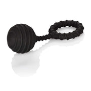 Anello fallico con pesetto 110 gr. Weighted Ring Large - Nero