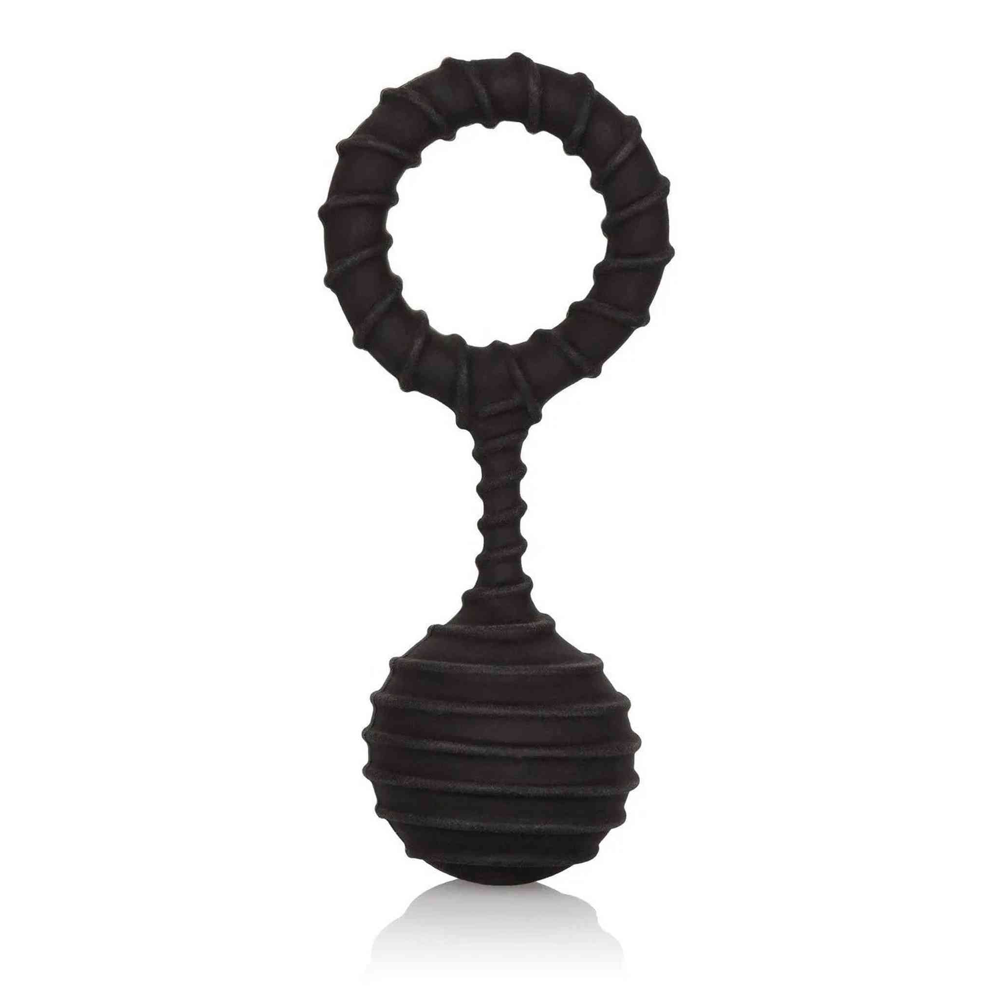 Anello fallico con pesetto 110 gr. Weighted Ring Large - Nero