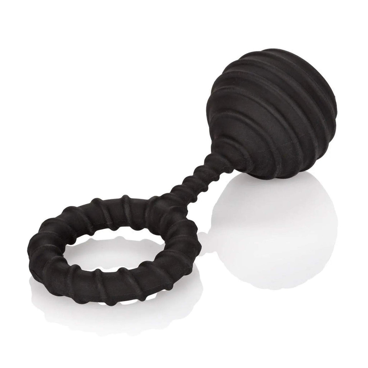 Anello fallico con pesetto 110 gr. Weighted Ring Large - Nero