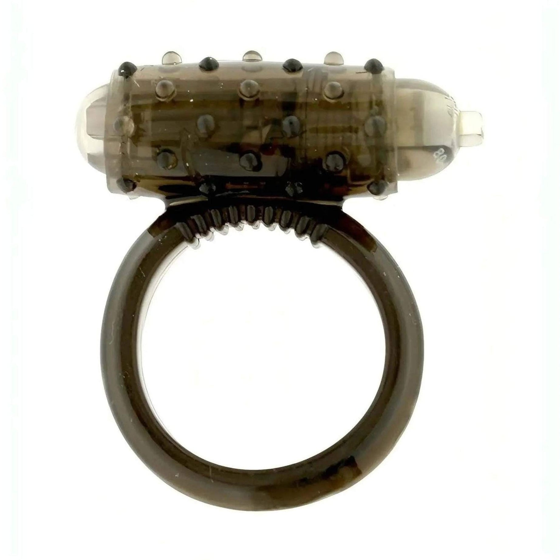 Anello fallico vibrante - Grigio fumo