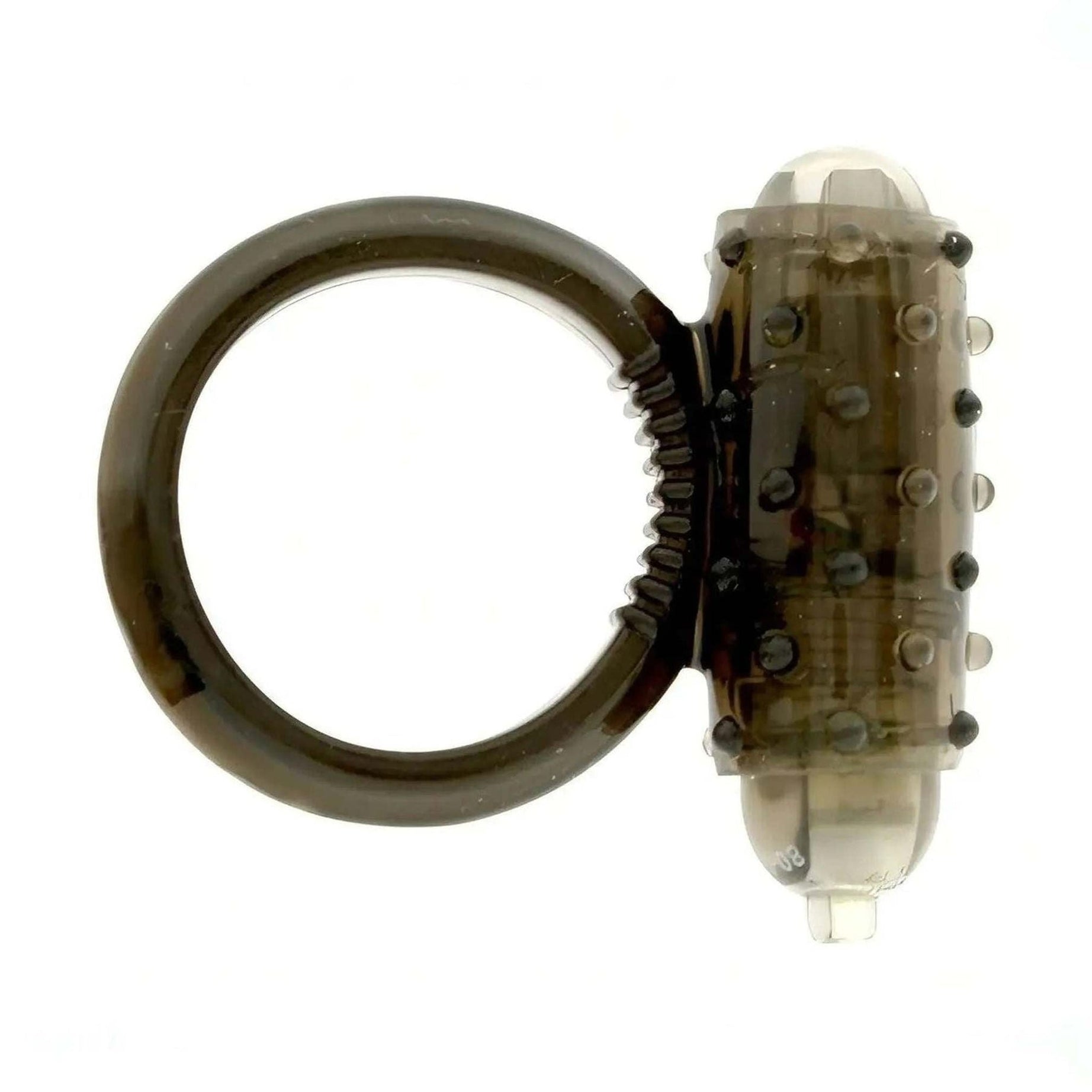 Anello fallico vibrante - Grigio fumo