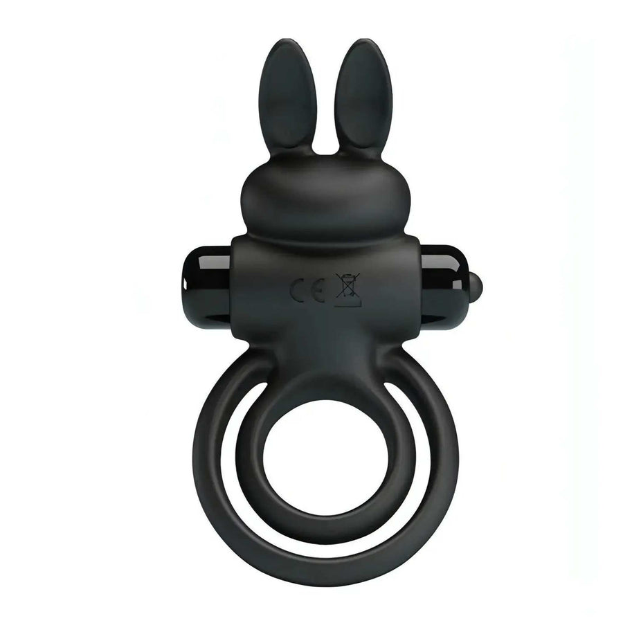 Silicone Penis and Testicle Ring with Clitoral Stimulator