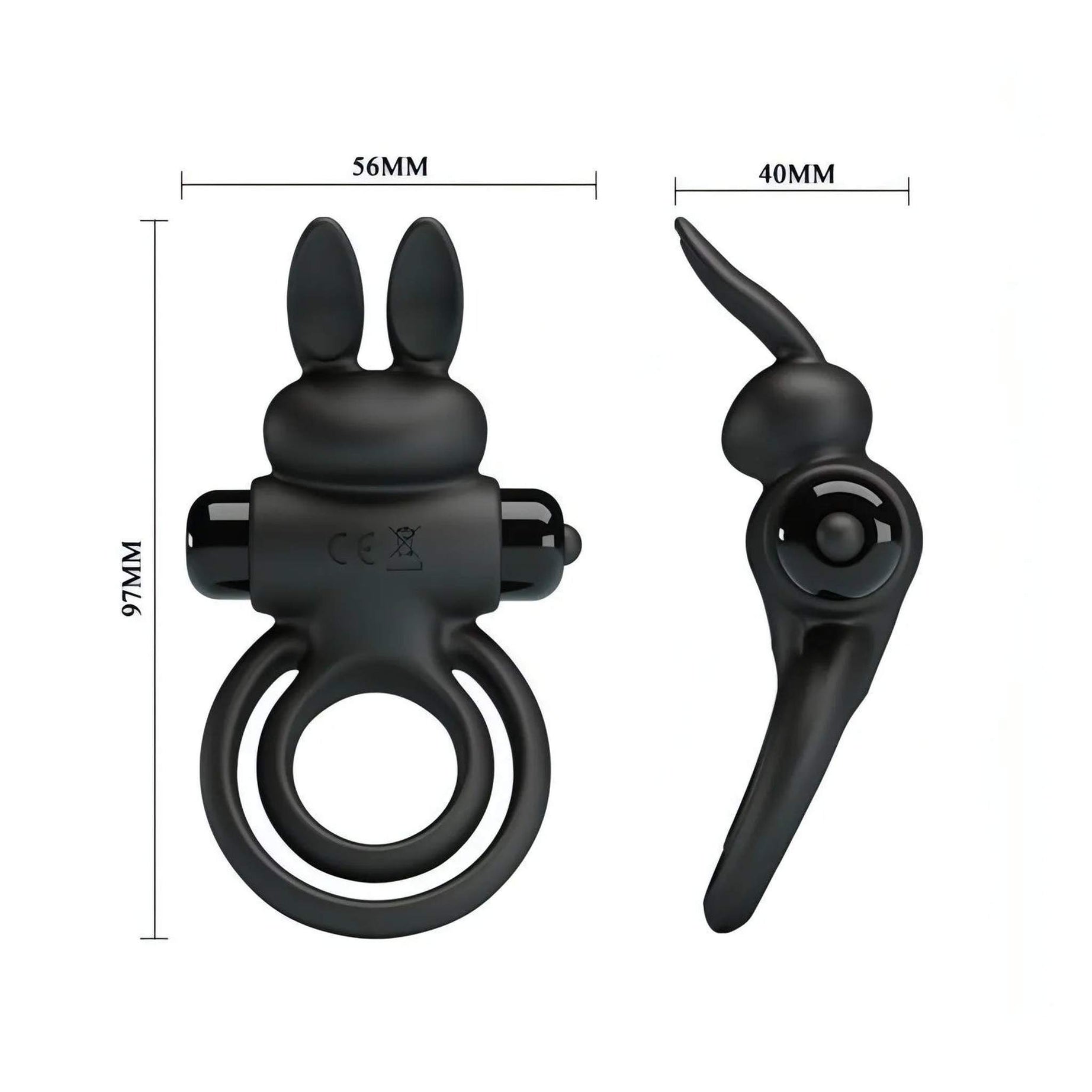 Anello in Silicone Pene e Testicoli con stimolatore clitorideo