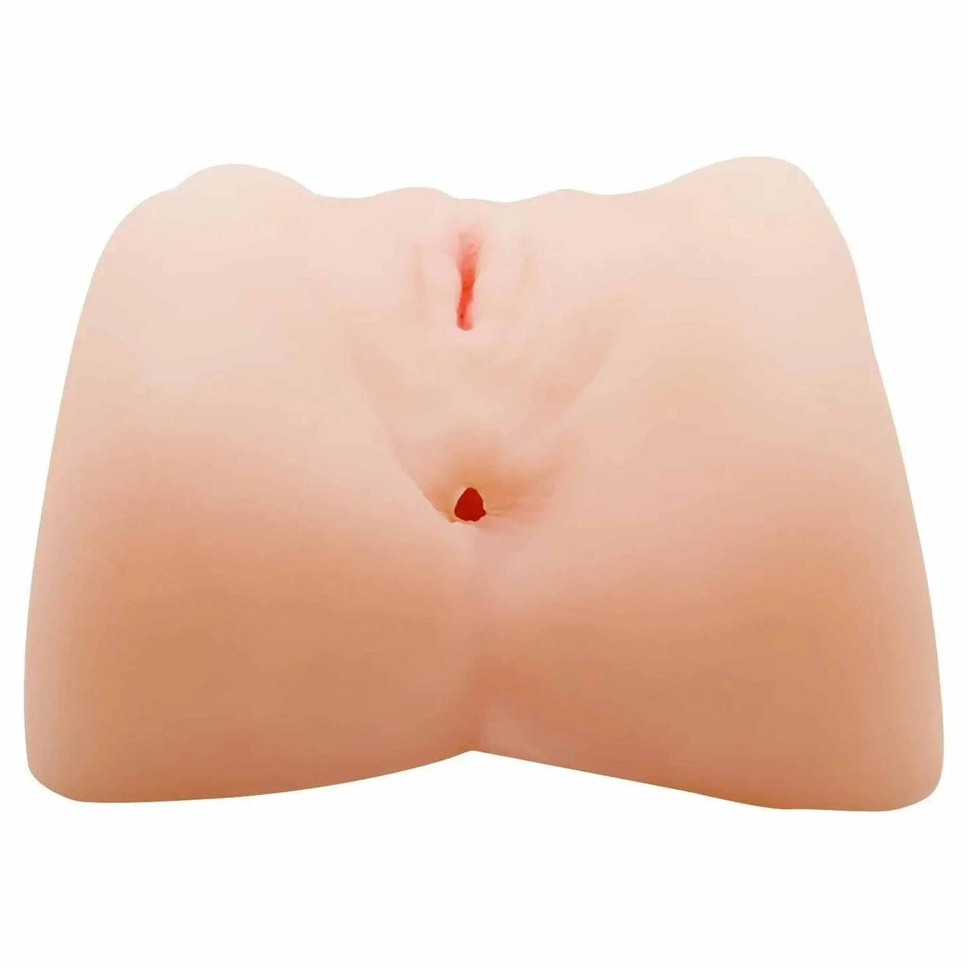 Retro silicone flessibile colore carne con aperture vaginale e anale