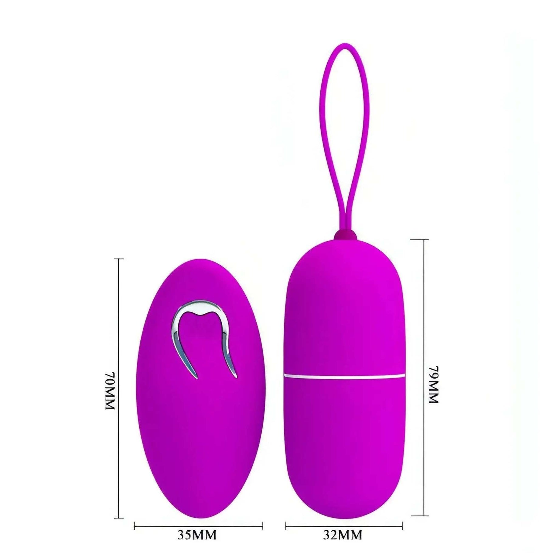 Arvin, ovetto vibrante wireless - Viola, silicone