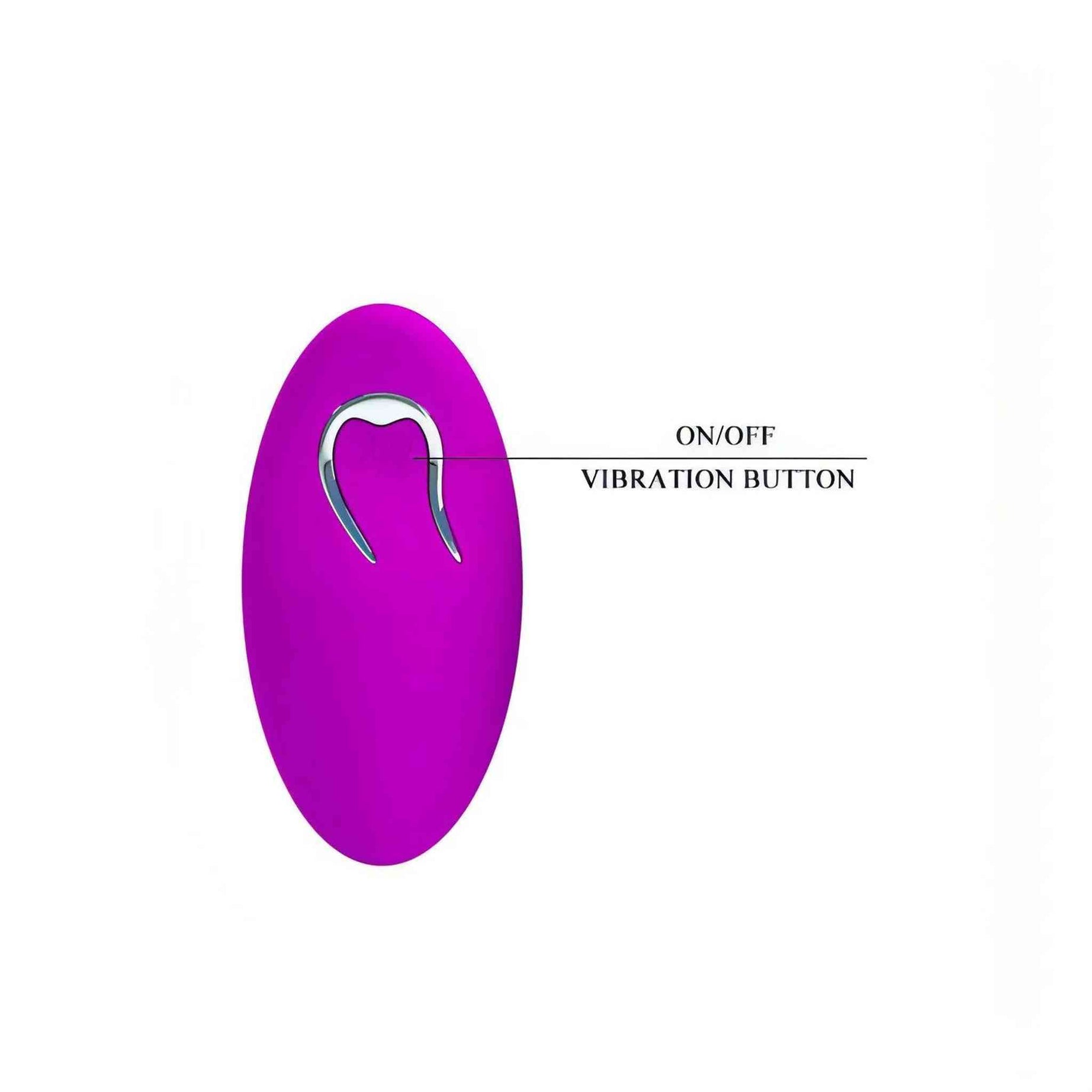 Arvin, ovetto vibrante wireless - Viola, silicone