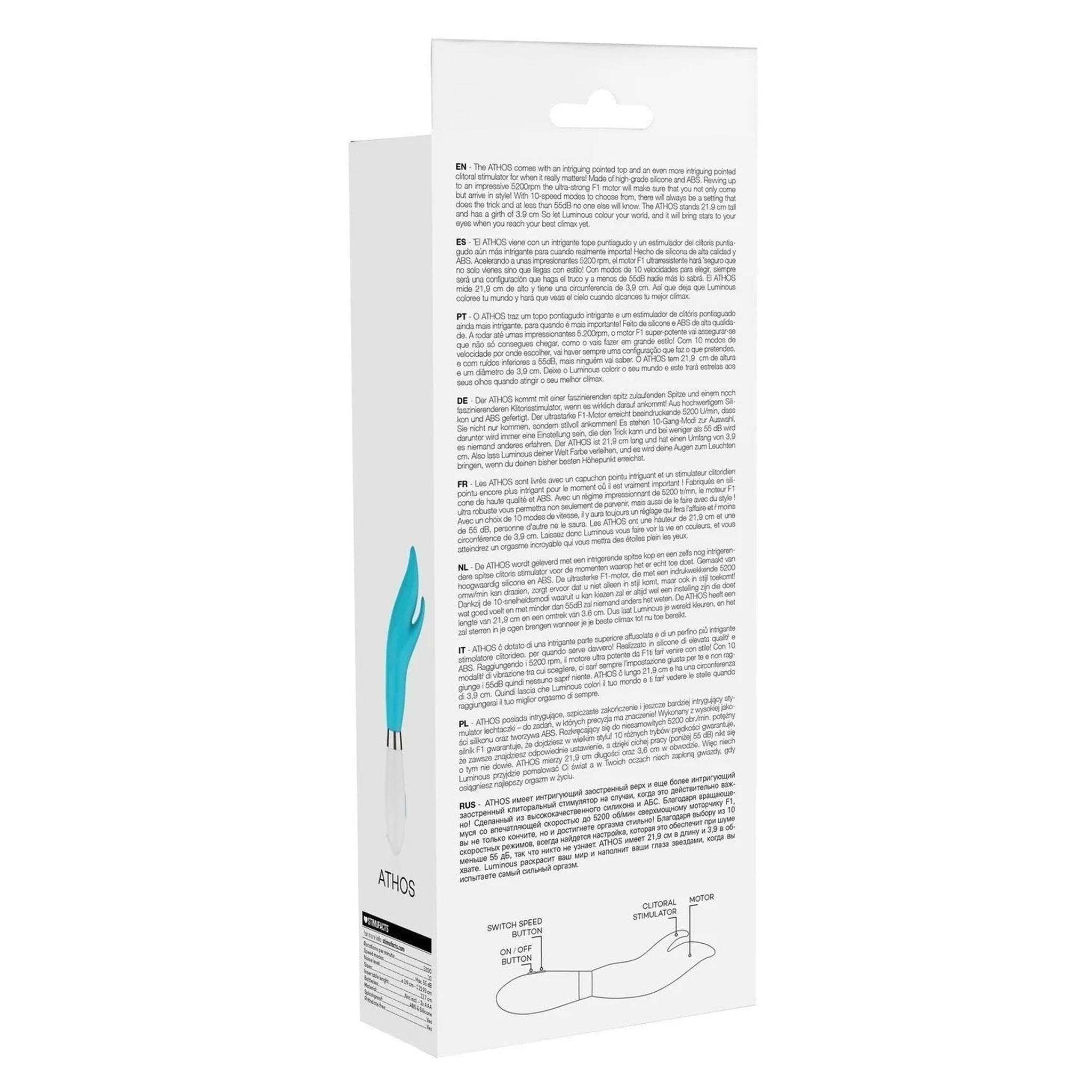 Athos - Ultra Soft Silicone - 10 Speeds - Turqiose