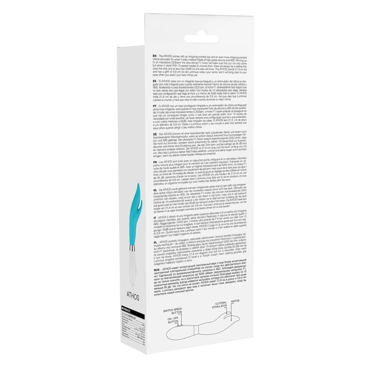 Athos Vibratore Rabbit Azzurro