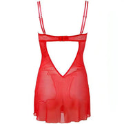 Babydoll rosso con coppe seno sganciabili - 75B/S