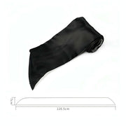 Misura nastro costrittivo nero e argento lungo 126,5 cm con bordo interno