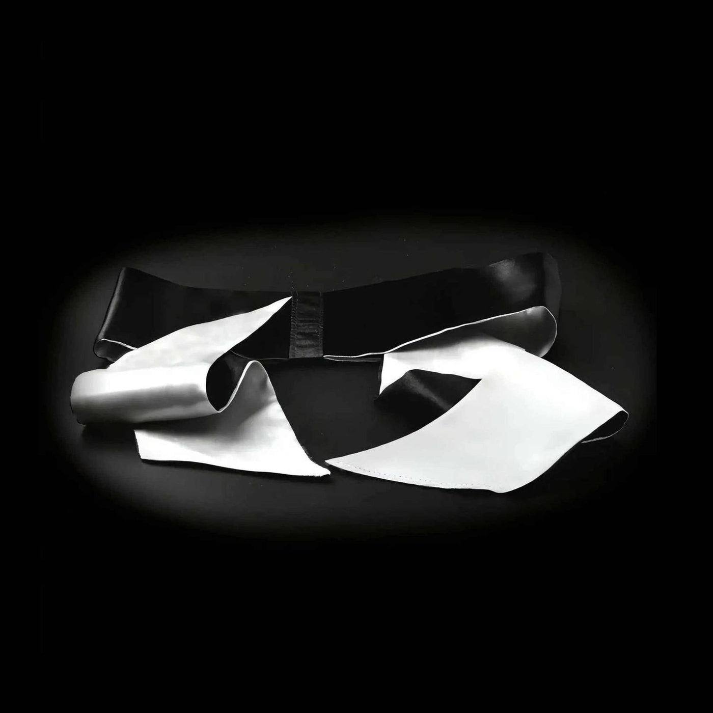 Benda a Fascia o Costrittivo Elegante - Double Face Nero/Argentato