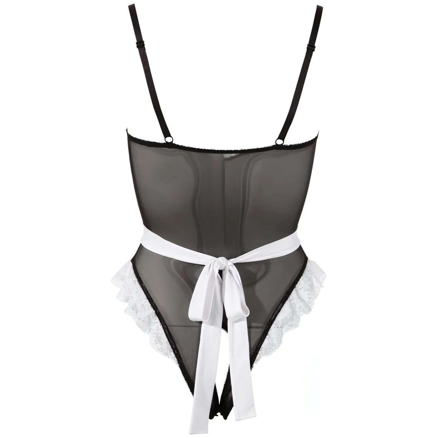 Body Cameriera Sexy con accessori e apertura inguinale
