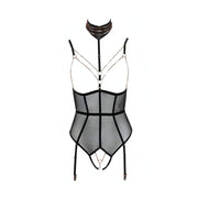 Body Elegante con Collare e Gioieli Bordo SenO