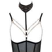 Body Elegante con Collare e Gioieli Bordo SenO