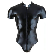 Body Maschile Wet Look con Zip