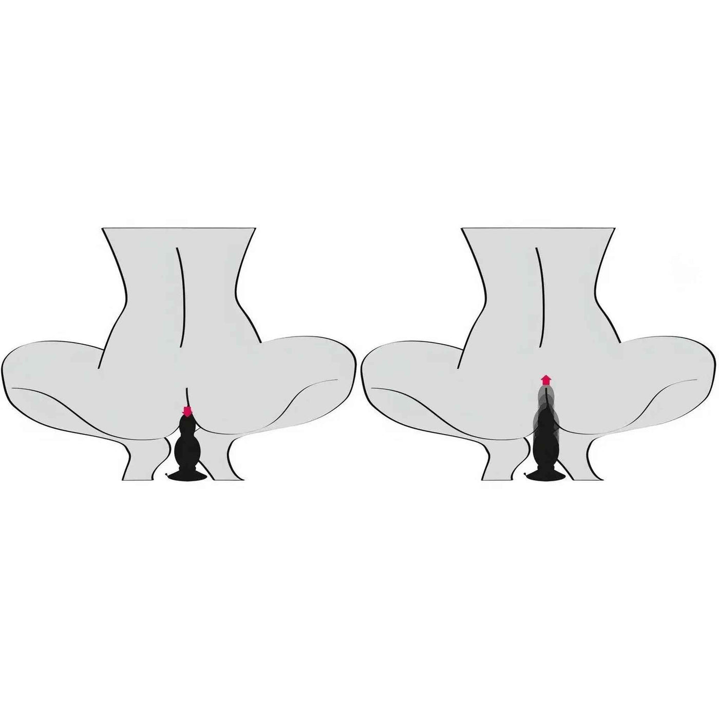 Bouncing Plug Anale Nero Rimbalzante