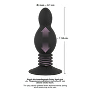 Bouncing Plug Anale Nero Rimbalzante