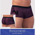 Black Black/Viola Boxer - L