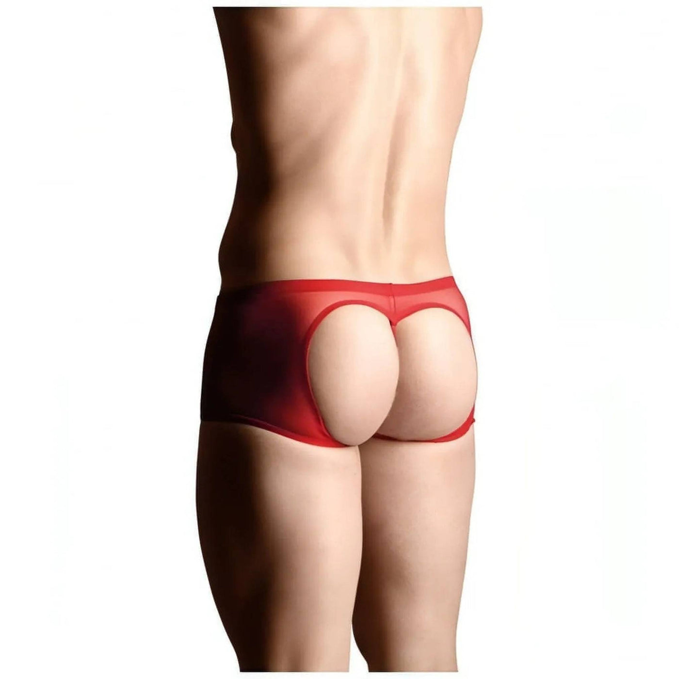 Boxer Maschile Rosso Con Apertura Posteriore