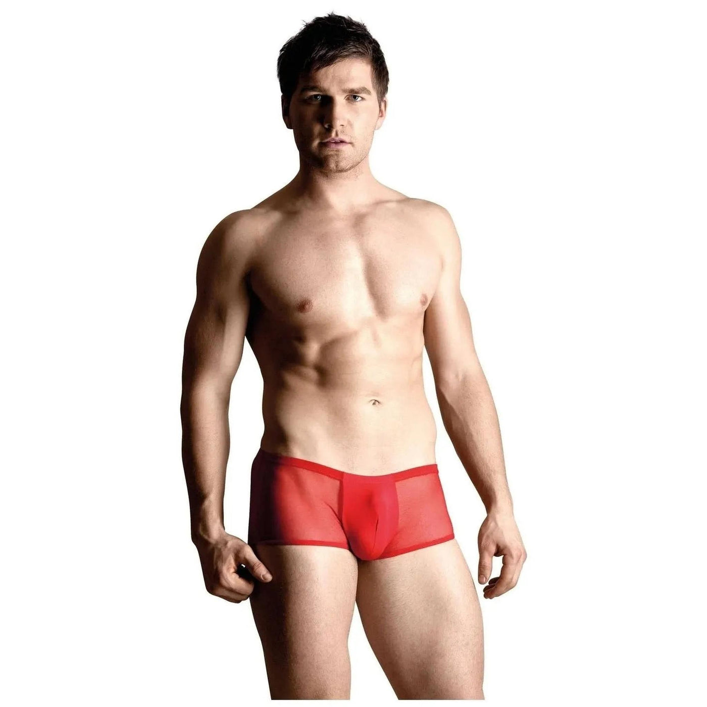 Boxer Maschile Rosso Con Apertura Posteriore