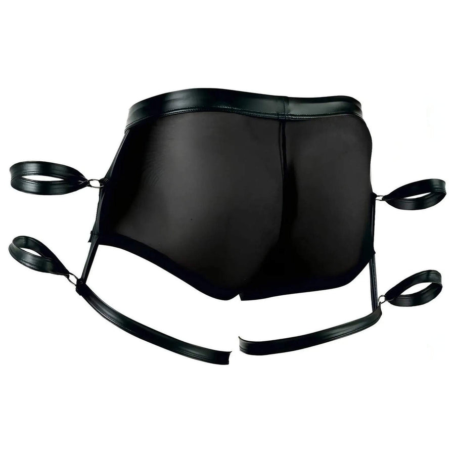 Boxer Sexy Uomo con Stringhe e Polsiere