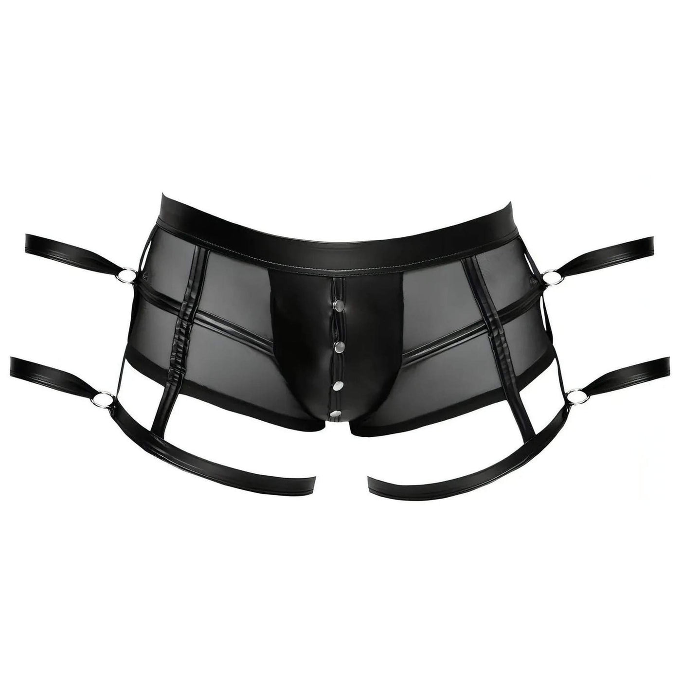 Boxer Sexy Uomo con Stringhe e Polsiere
