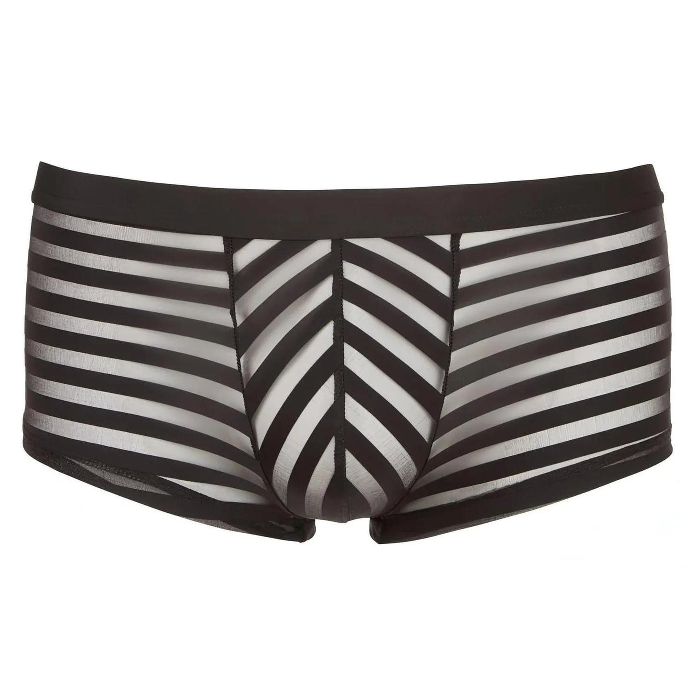 Boxer dal design accattivante con un look a righe semitrasparenti - Taglia L