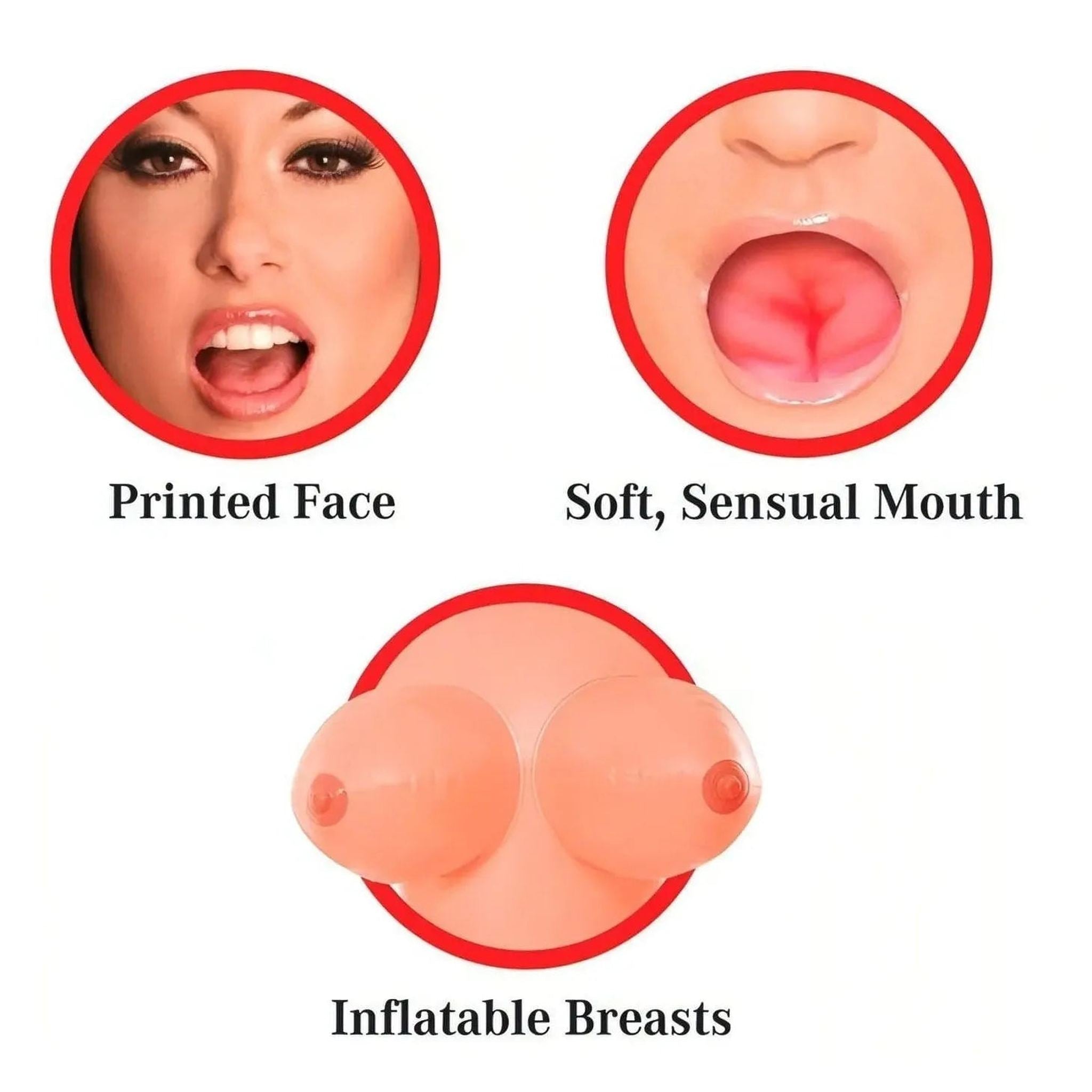 Brooke Le Hook Bambola realistica con inserto ano e vagina realistico - Rosa Carne