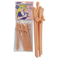 Cannucce a forma fallica color rosa carne - 10 pezzi