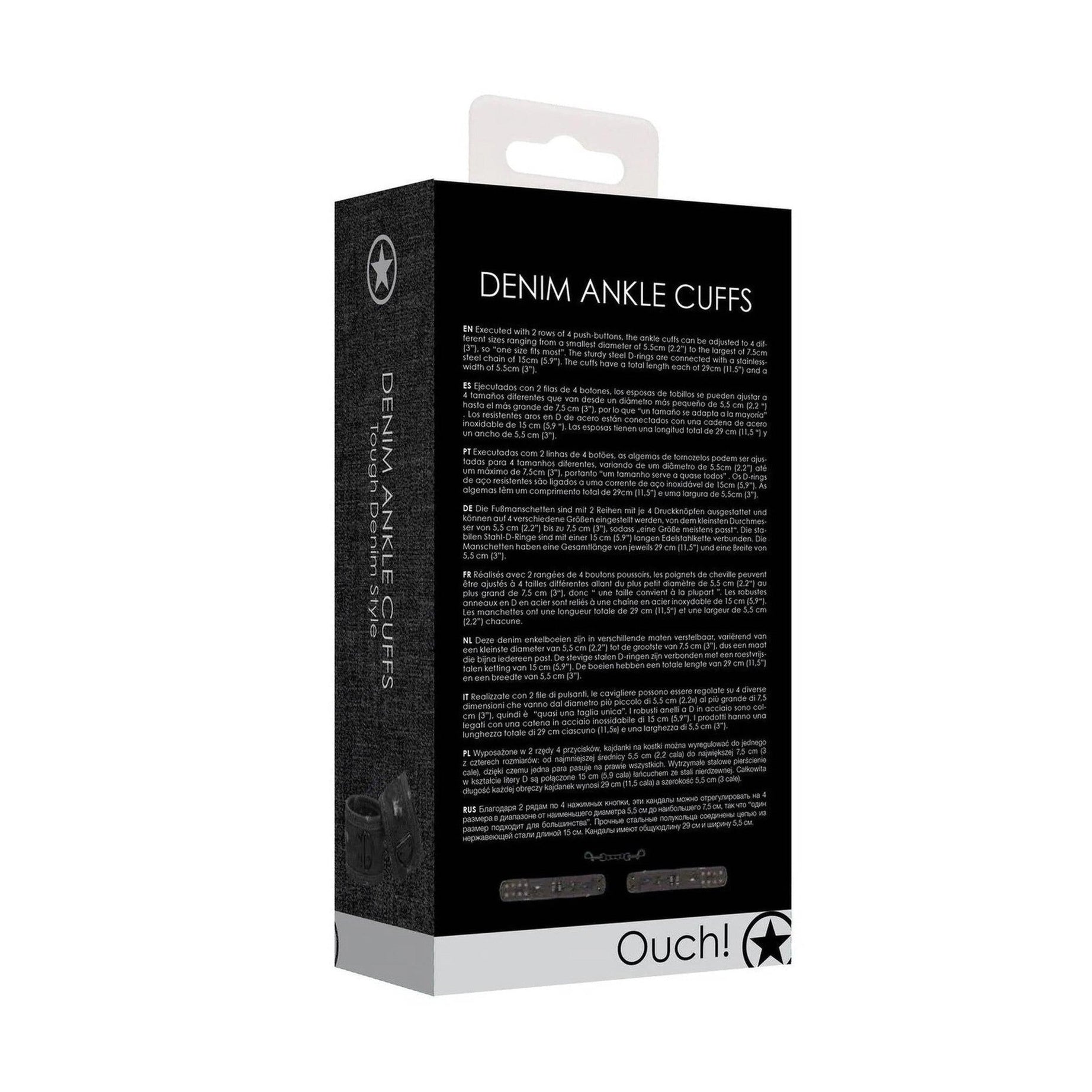 Cavigliere in Denim Black Stile Jeans Distressed