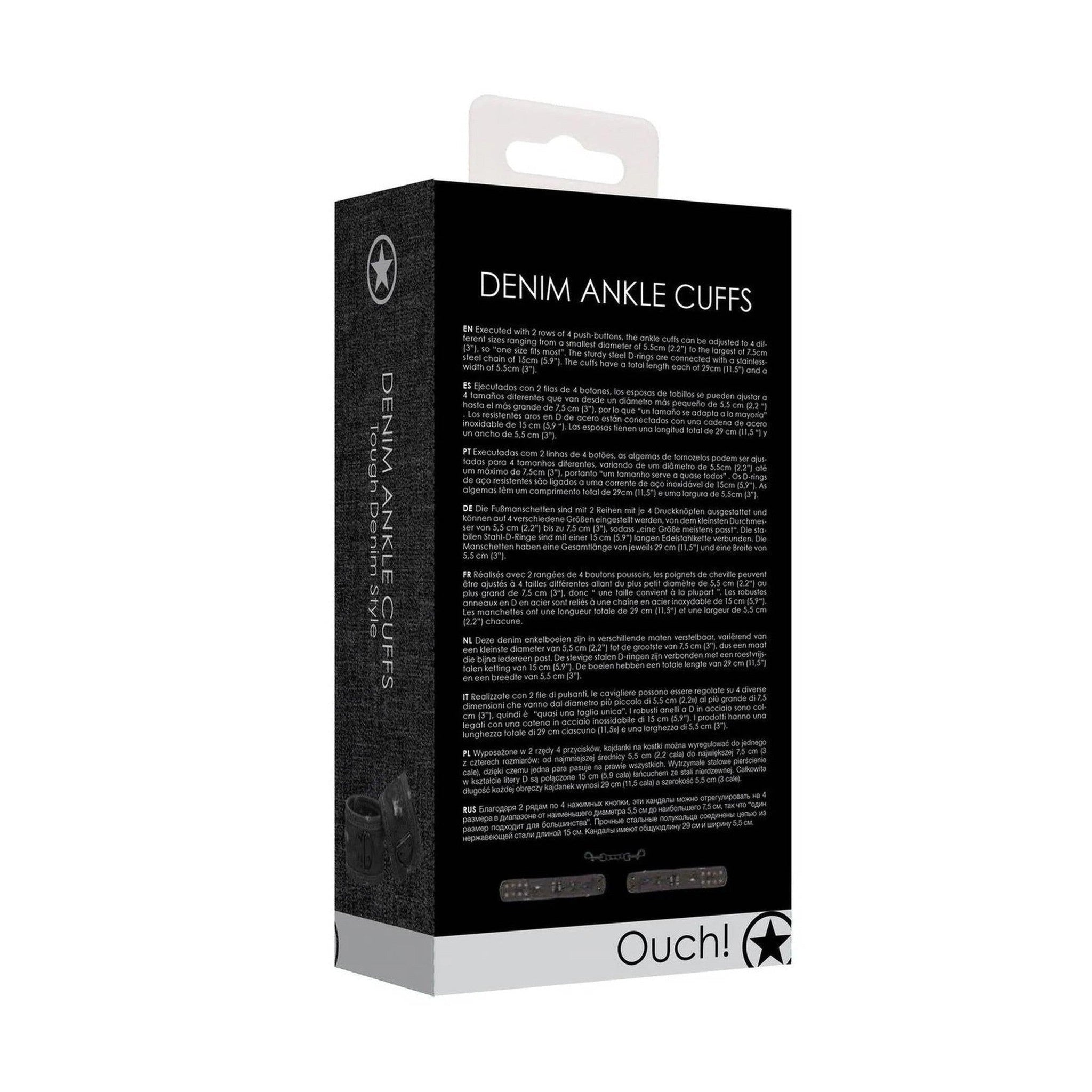 Cavigliere in Denim Black Stile Jeans Distressed