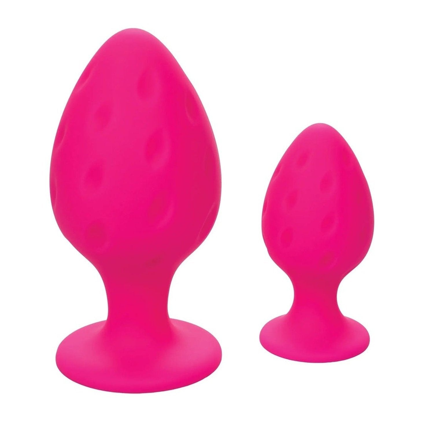 Cheeky ButtPlug Set - Silicone Medicale, Rosa Calexotics