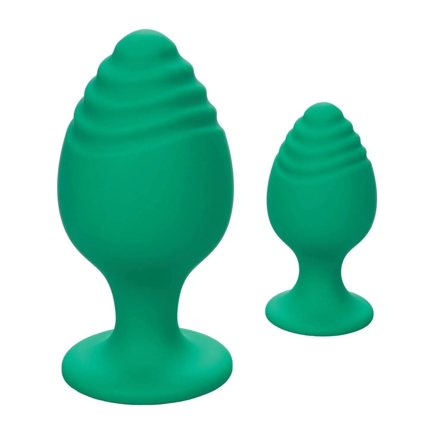 Cheeky ButtPlug Set - Silicone Medicale, Verde - GoEstasy