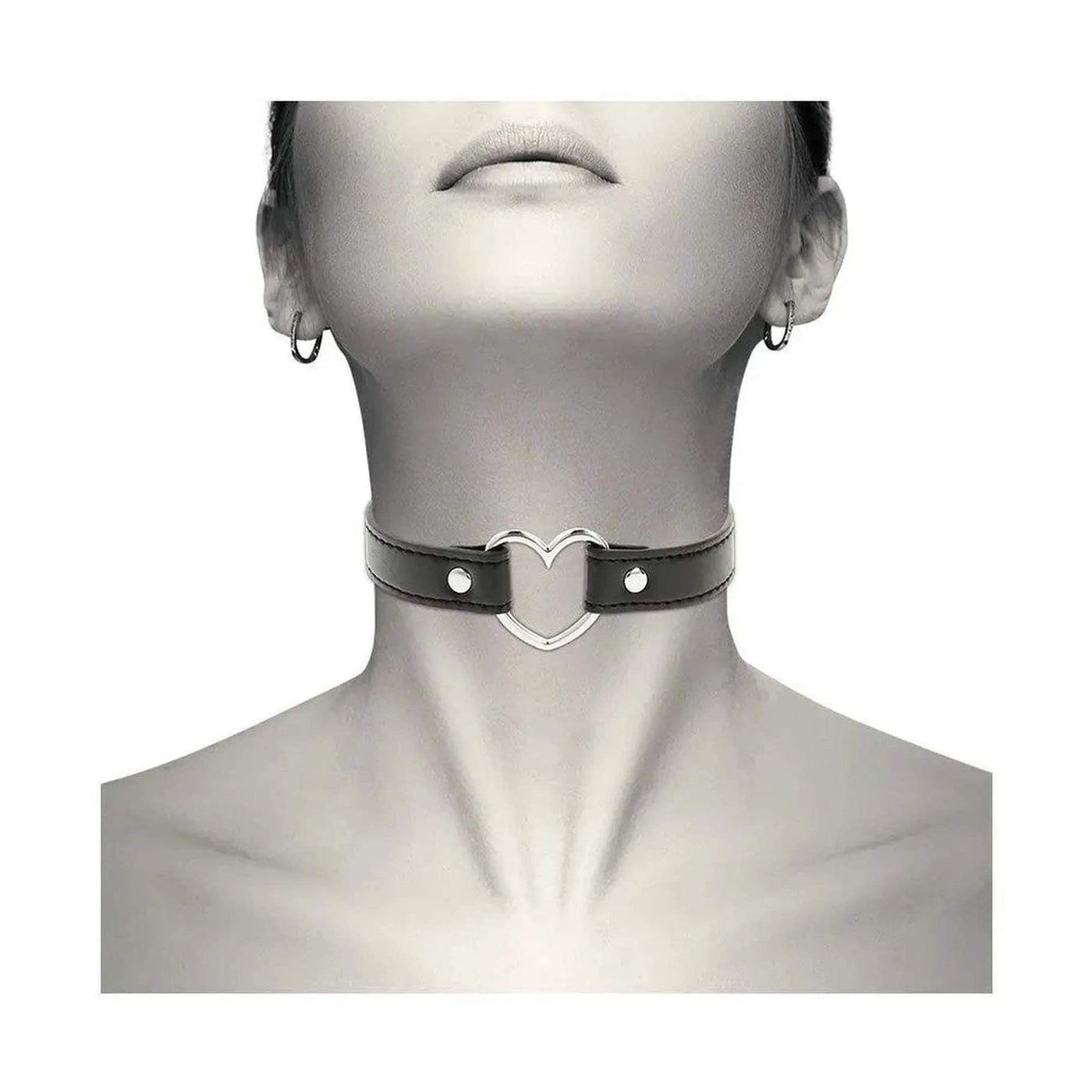 Choker in Pelle Vegana "Heart"
