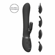 Chou Vibratore Rabbit con 4 testine intercambiabili