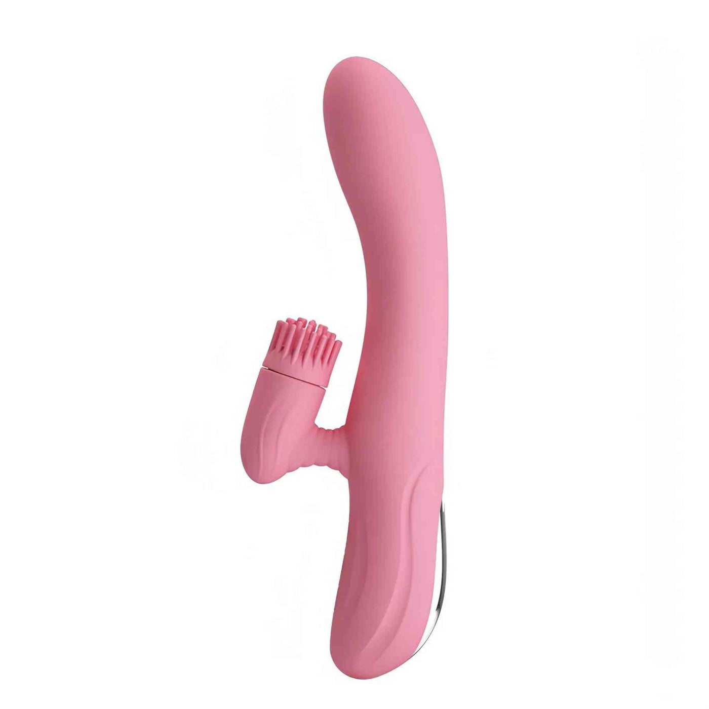 Chris Vibratore Rabbit con stimolatore clitorideo a rotazione - Silicone, Anallergico, Ricaricabile, 7 modalità di vibrazione